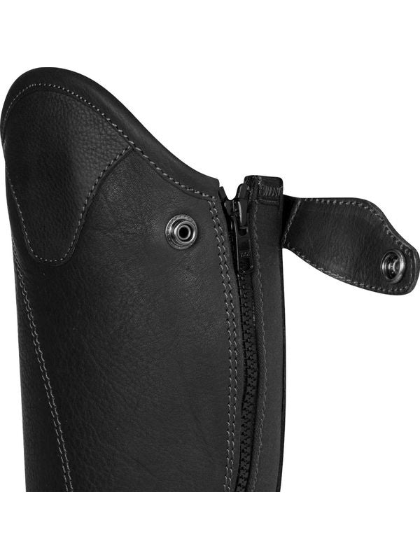 Ghette unisex in morbido cuoio con cerniera laterale
