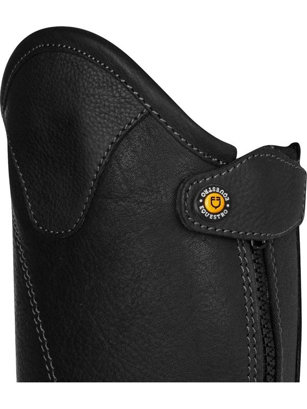 Ghette unisex in morbido cuoio con cerniera laterale