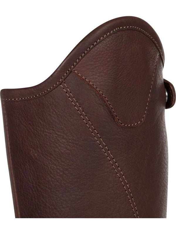 Ghette unisex in morbido cuoio con cerniera laterale
