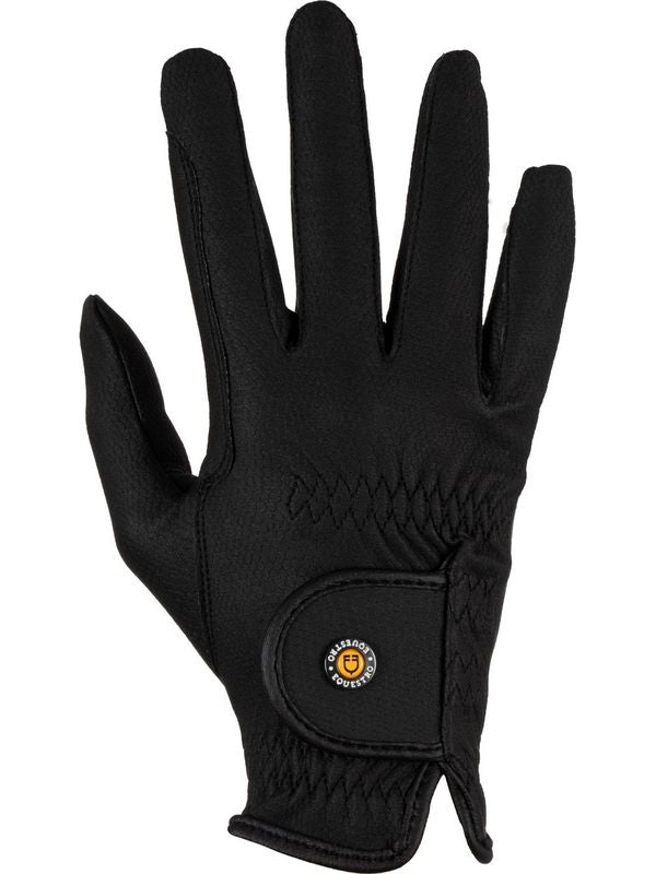 Guanti unisex in pelle sintetica con chiusura a strappo