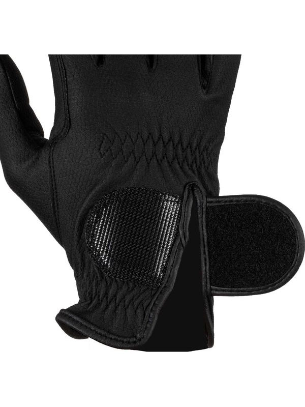 Guanti unisex in pelle sintetica con chiusura a strappo