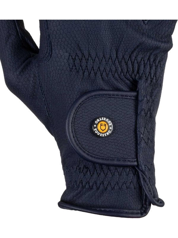 Guanti unisex in pelle sintetica con chiusura a strappo