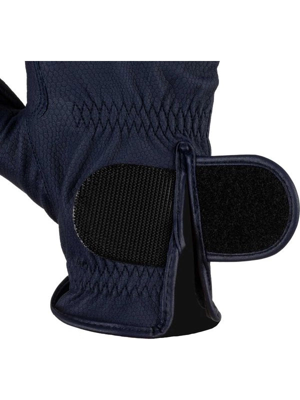 Guanti unisex in pelle sintetica con chiusura a strappo
