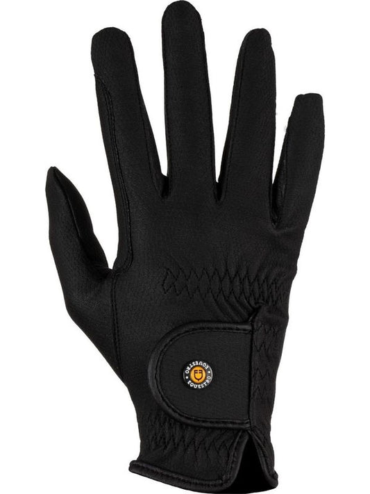 Guanti unisex in pelle sintetica con imbottitura e chiusura a strappo
