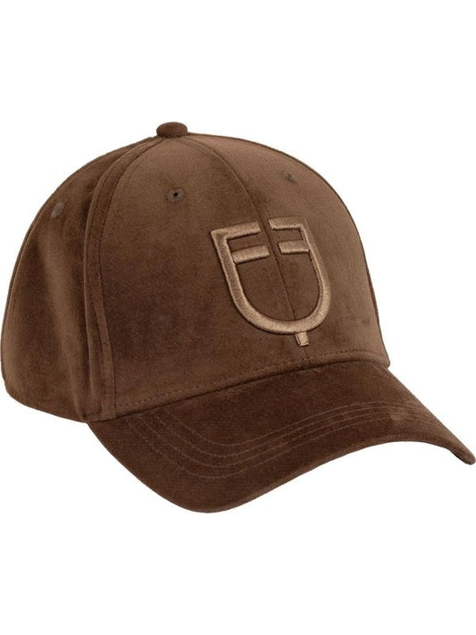 Cappellino unisex baseball in tessuto effetto velluto