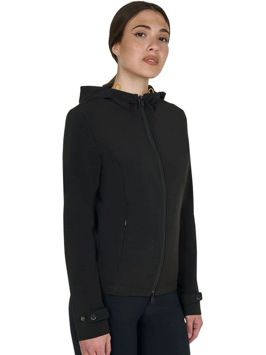 Giacca donna softshell slim fit zip antivento