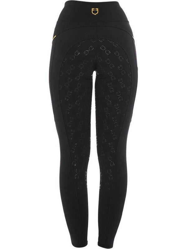 Leggings donna slim fit inserti micro mesh