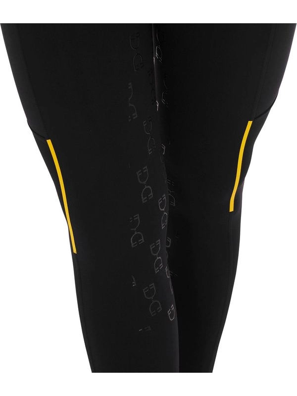 Leggings donna slim fit inserti micro mesh