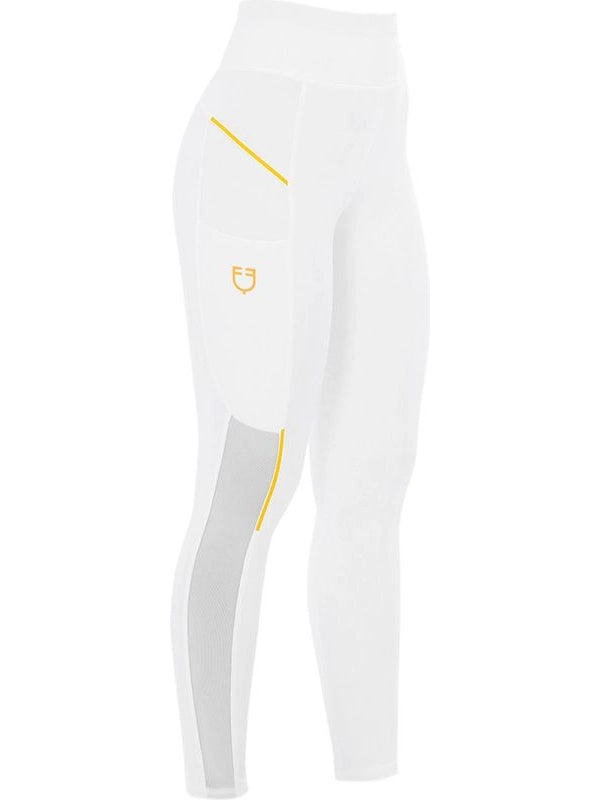 Leggings donna slim fit inserti micro mesh