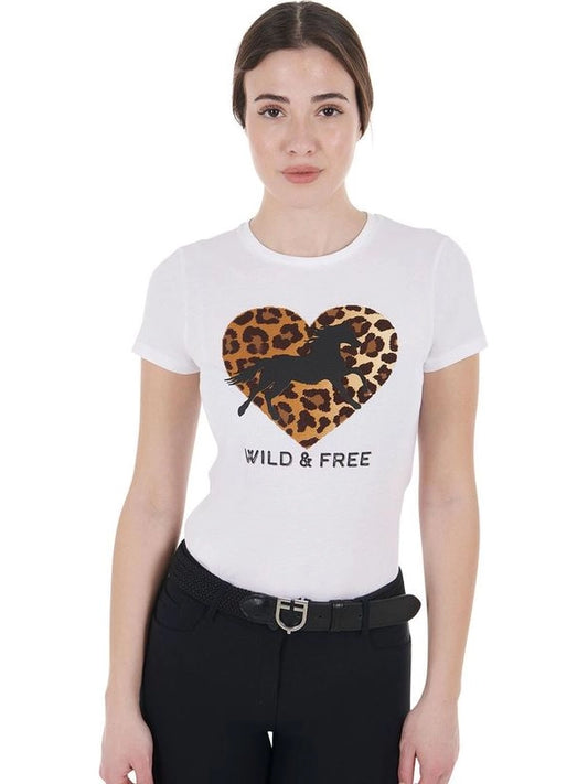 T-shirt da donna in cotone Wild & Free