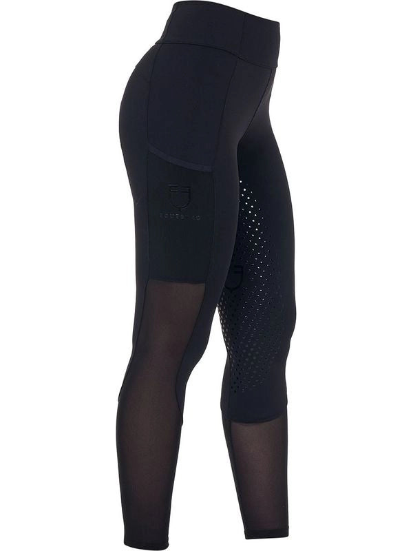 Leggings donna full grip con inserti perforati