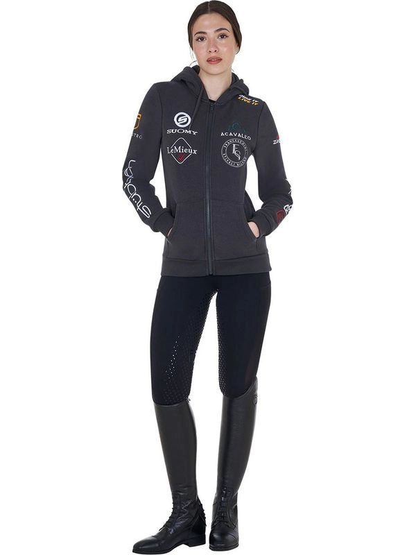 Leggings donna full grip con inserti perforati