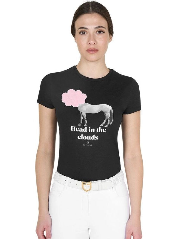 T-shirt donna Head In The Clouds in cotone