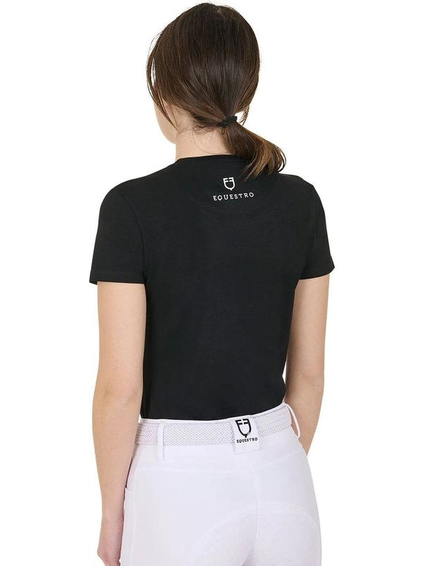 T-shirt donna Horse Varsity in cotone