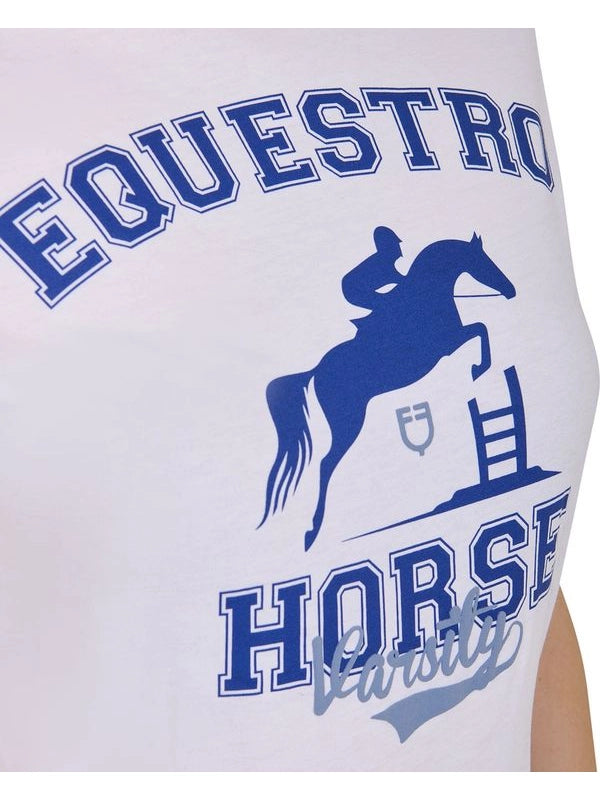 T-shirt donna Horse Varsity in cotone
