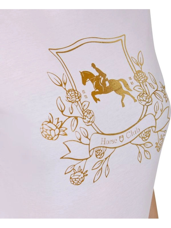 T-shirt donna Lamina Horse Club in cotone