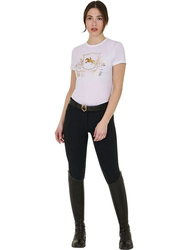 T-shirt donna Lamina Horse Club in cotone