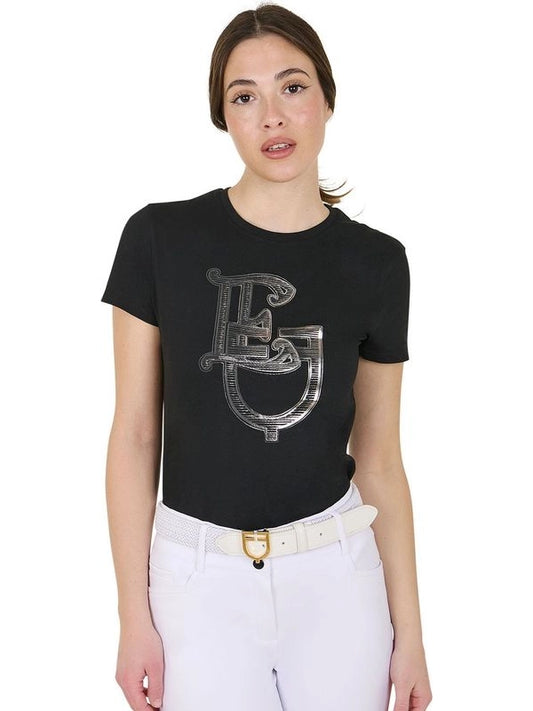 T-shirt donna Lamina Monogram in cotone