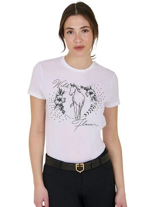 T-shirt donna Wild Flower in cotone