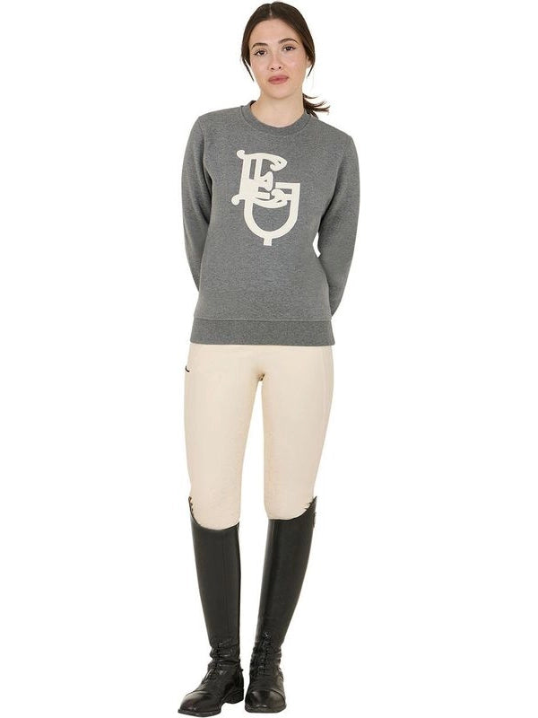 Felpa donna girocollo Monogram
