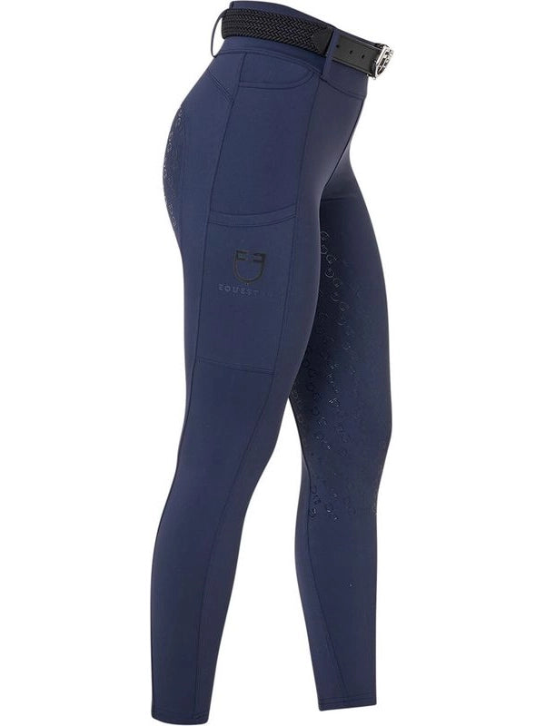 Leggings donna a vita alta con passanti