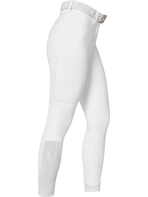 Pantalone slim fit donna vita alta Equestro Ridertechnology full grip