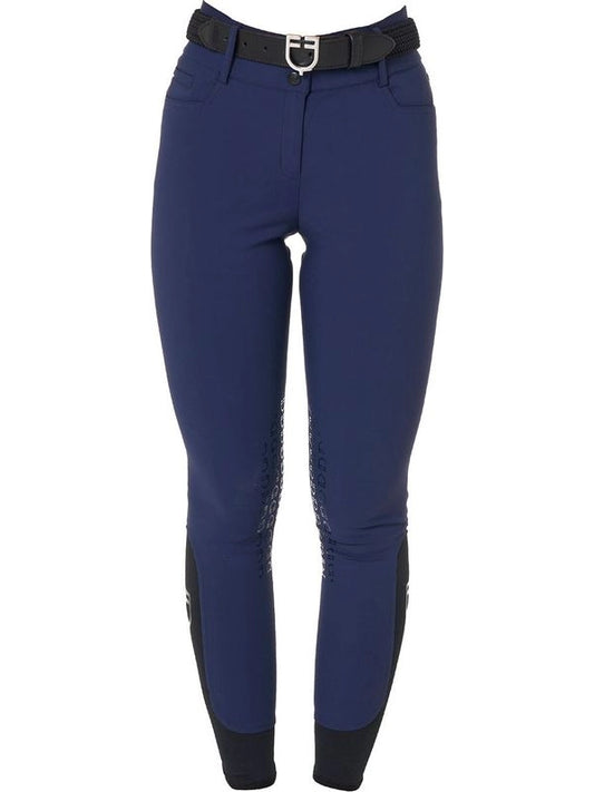 Pantaloni donna a vita alta con grip ginocchio