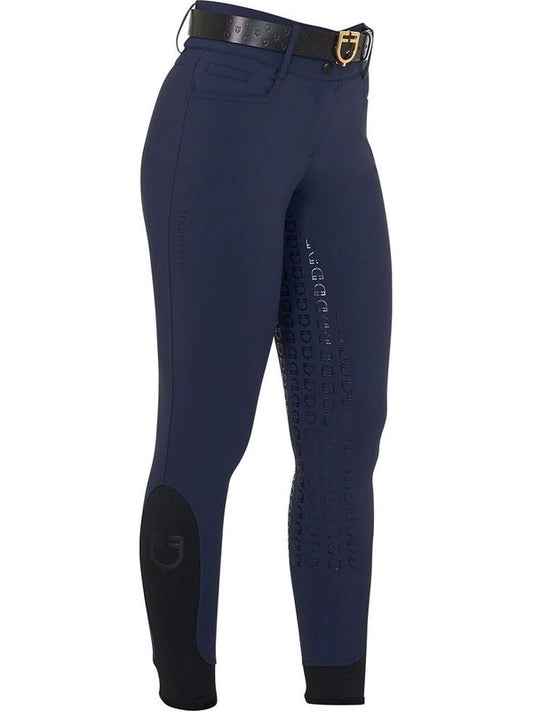Pantaloni donna a vita alta con grip ginocchio e fodera in pile