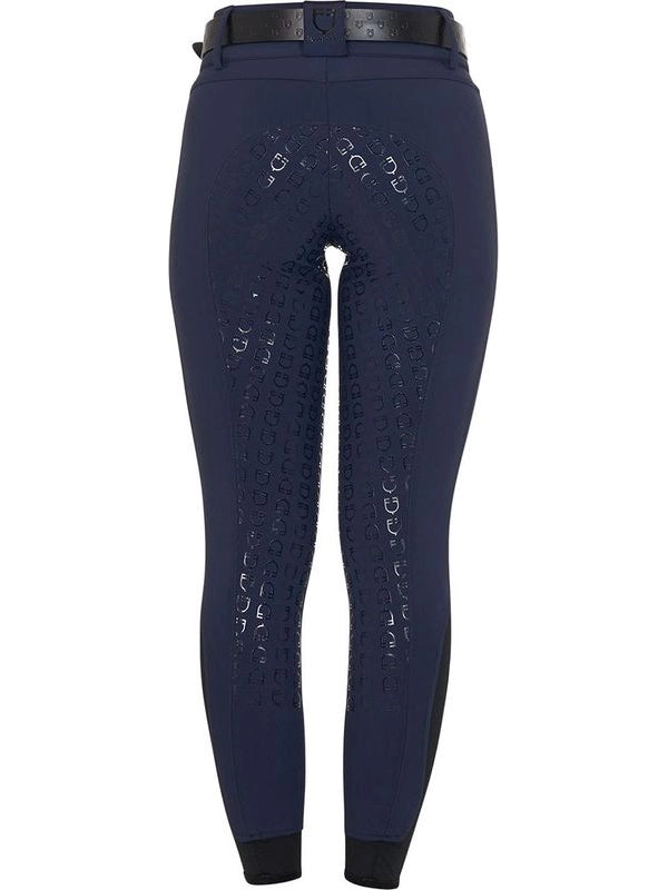 Pantaloni donna a vita alta con grip ginocchio e fodera in pile
