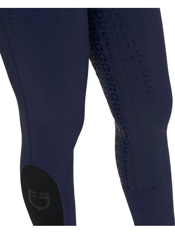 Pantaloni donna a vita alta con grip ginocchio e fodera in pile