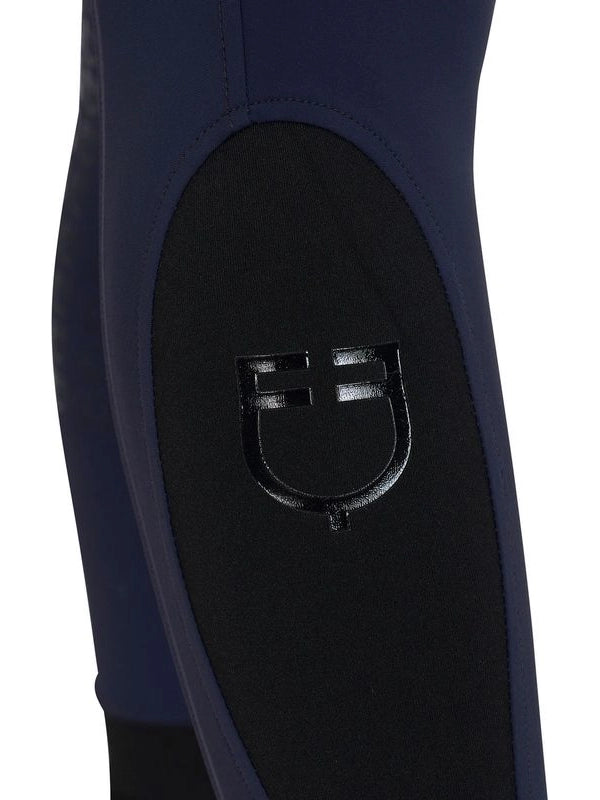 Pantaloni donna a vita alta con grip ginocchio e fodera in pile