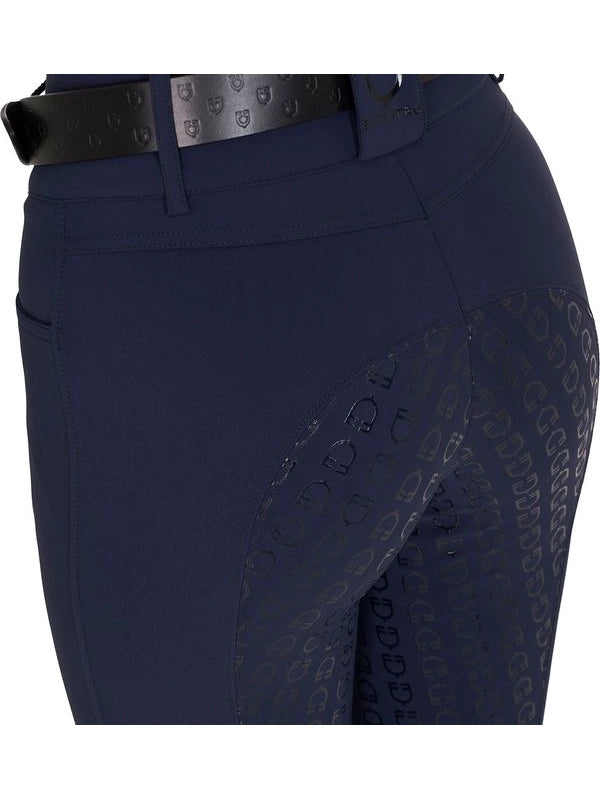 Pantaloni donna a vita alta con grip ginocchio e fodera in pile