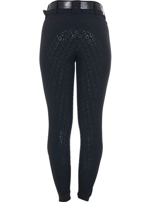 Pantaloni donna a vita alta con grip ginocchio e fodera in pile