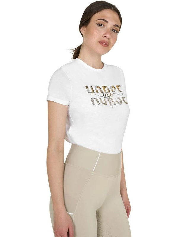 T-shirt donna Horse Love in cotone