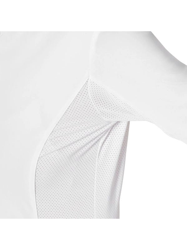 Polo concorso donna a camicia con inserti in mesh