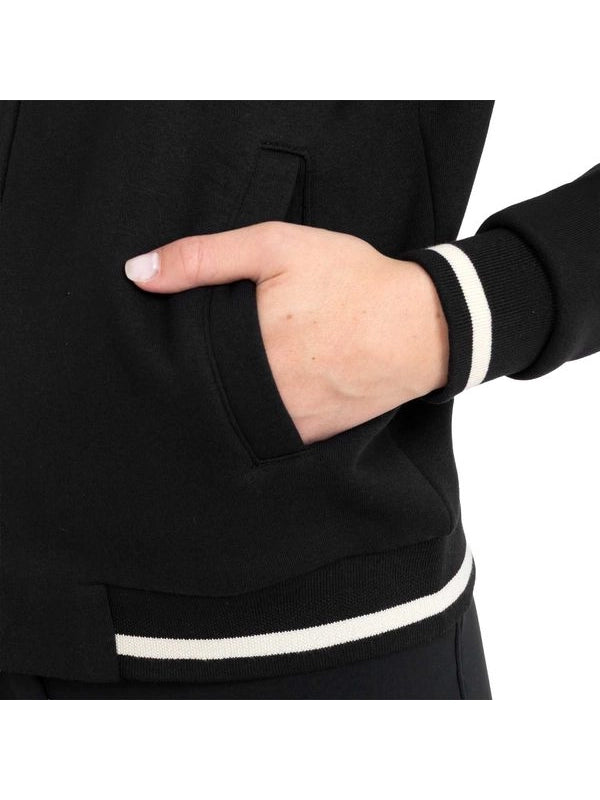 Felpa donna con cappuccio e zip frontale