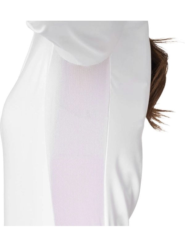 Polo concorso donna basic con inserti in mesh