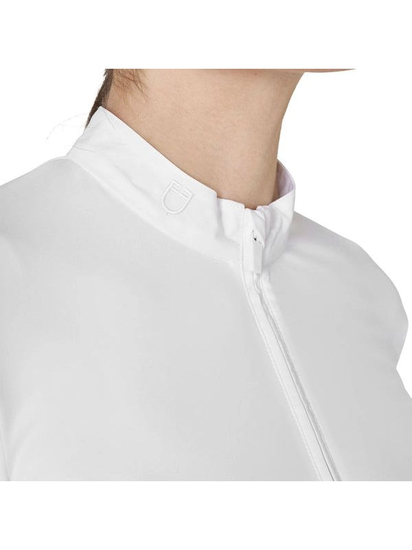 Polo concorso donna basic con inserti in mesh