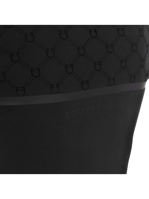 Polo allenamento donna maniche lunghe stampa monogram