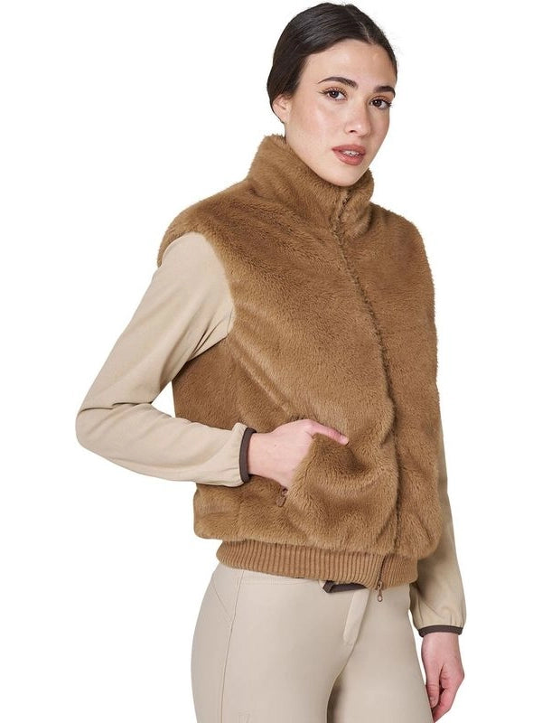 Smanicato donna in pelliccia sintetica