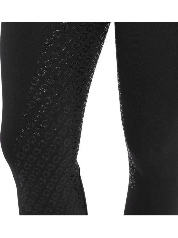 Leggings donna vita alta con passanti e strass