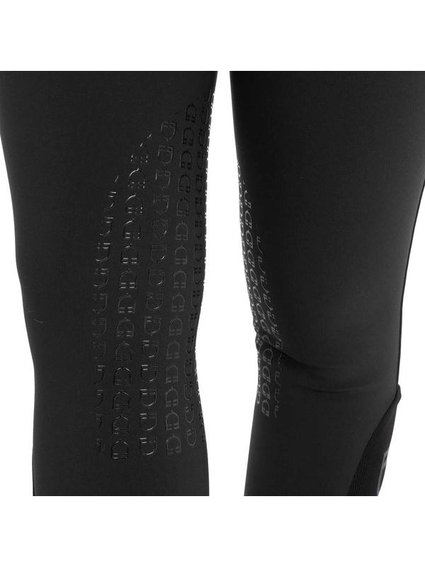 Pantaloni donna vita alta con grip al ginocchio
