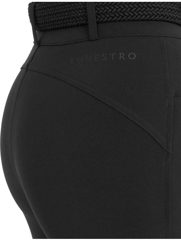 Pantaloni donna vita alta con grip al ginocchio