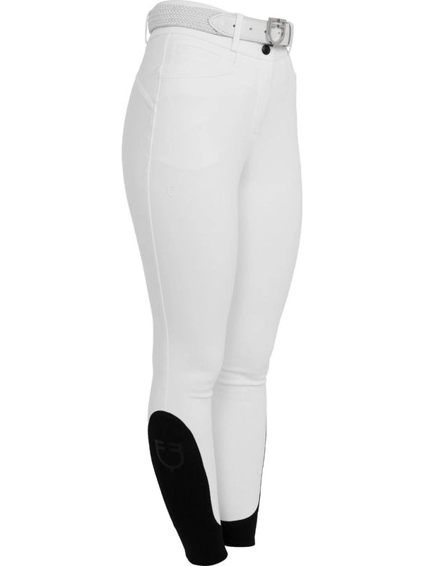 Pantaloni donna vita alta con grip al ginocchio
