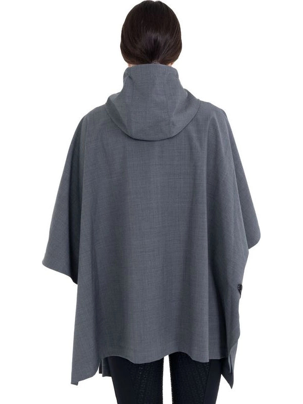 Mantella donna anti pioggia in misto lana
