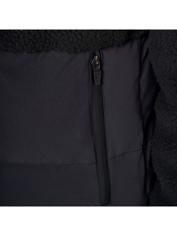Giacca piumino donna con inserti in teddy