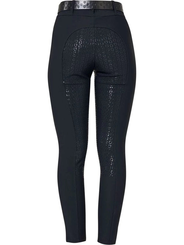 Pantaloni donna vita alta full grip con strass