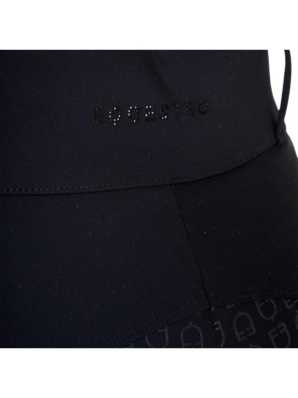 Pantaloni donna vita alta full grip con strass