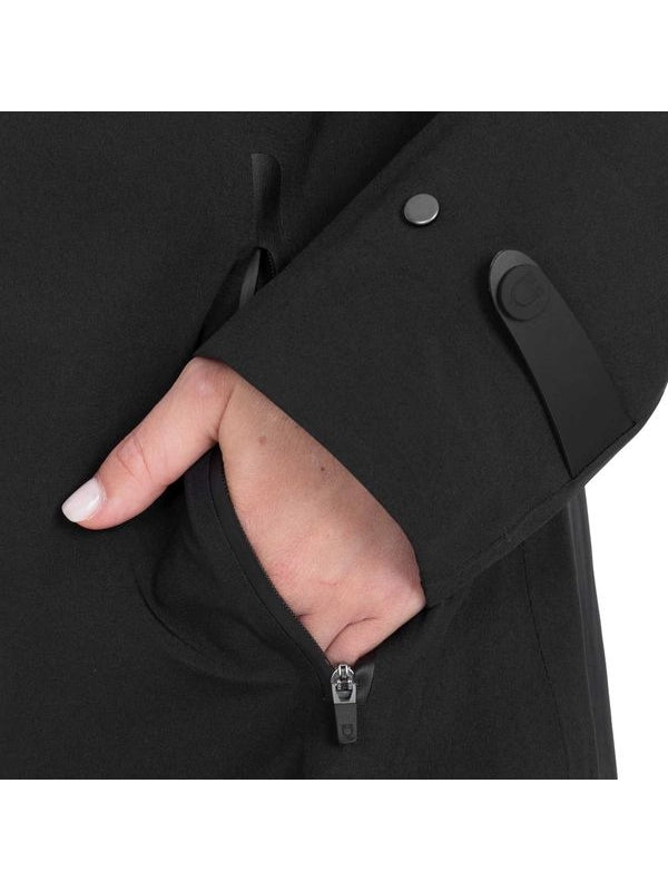 Softshell lungo donna con apertura posteriore