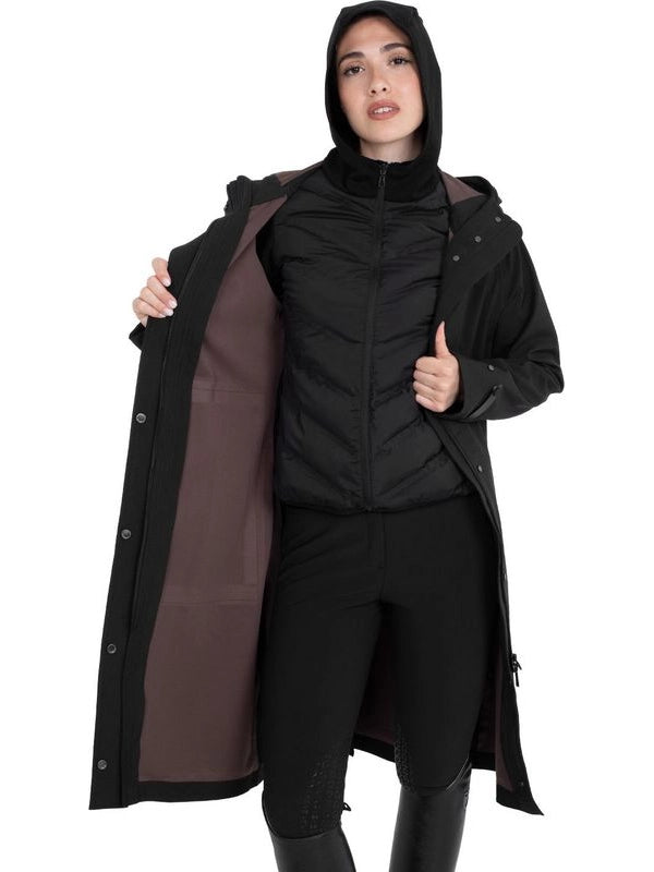 Softshell lungo donna con apertura posteriore